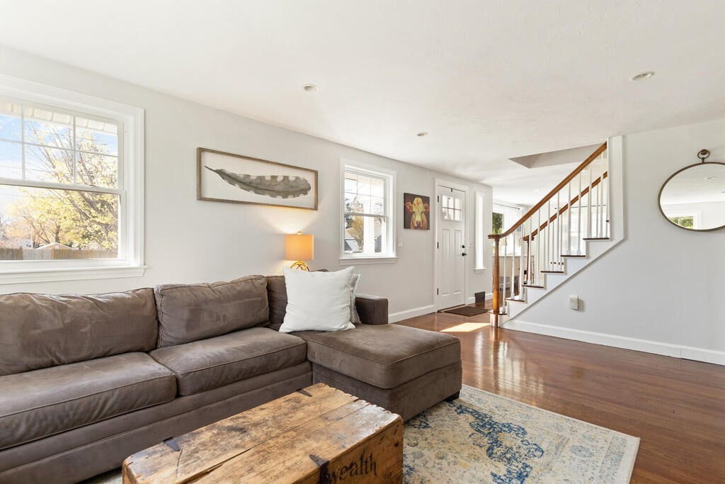 4 Crescent Road Hamilton, MA 01982 - Photo 5 of 29 a living room with furniture and a wooden floor
