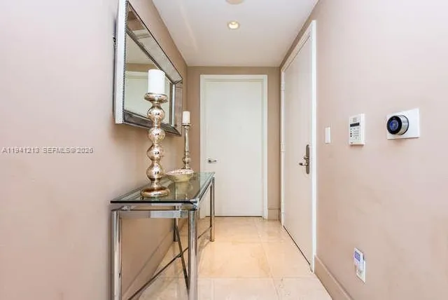 a view of front door