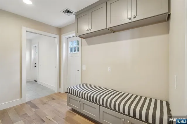 a view of a room with staircase