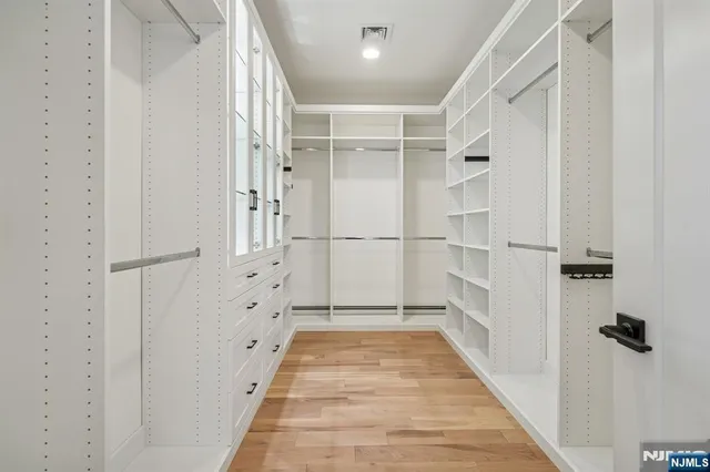 a view of a walk in closet