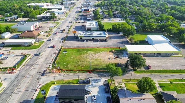 an aerial view of a city with lots of residential buildings
