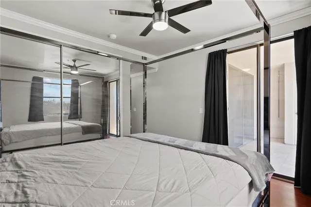 a door with a potted plant next to a wooden door