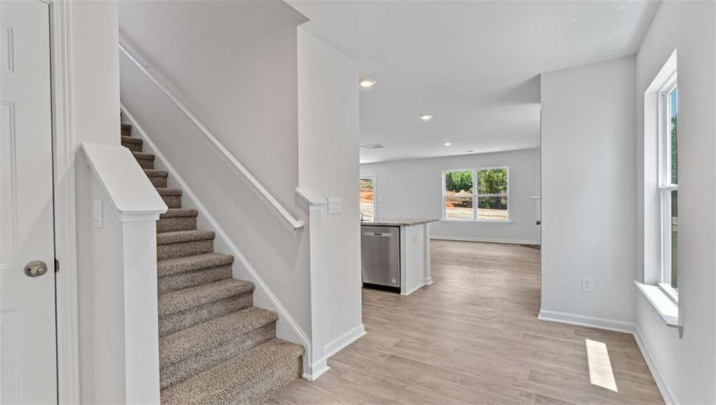713 Meteor Drive Mableton, GA 30126 - Photo 2 of 11 a view of entryway and hall with wooden floor