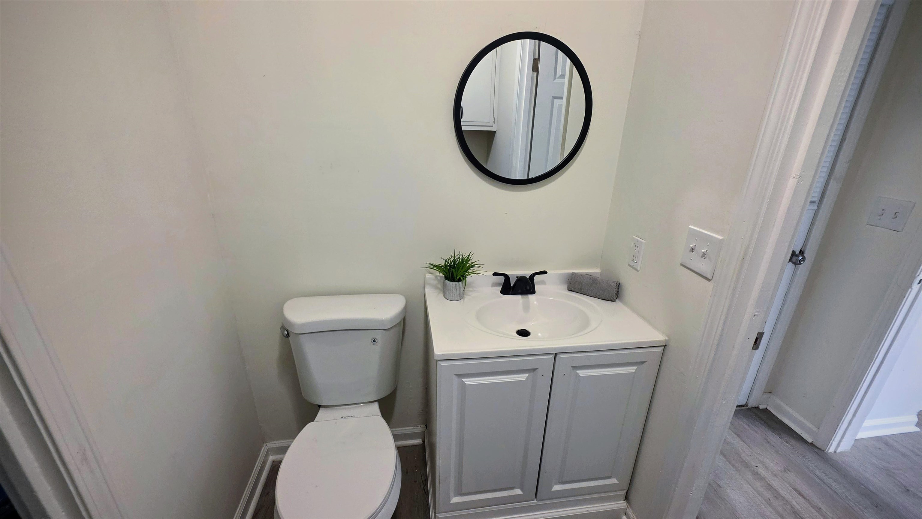 4264 Timber Rise Road Memphis, TN 38125 - Photo 20 of 32 Half bathroom with vanity and light wood-style flooring