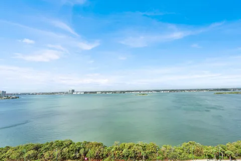 a view of a lake with a lake
