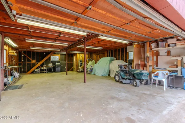 a view of under construction room and gym equipment