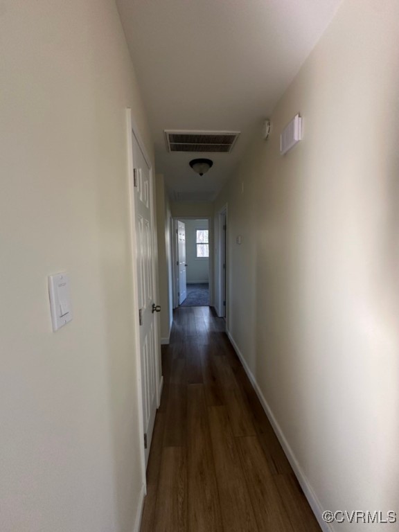 15810 Saddlebrook Road Chesterfield, VA 23838 - Photo 6 of 9 Corridor with attic access, visible vents, dark wo