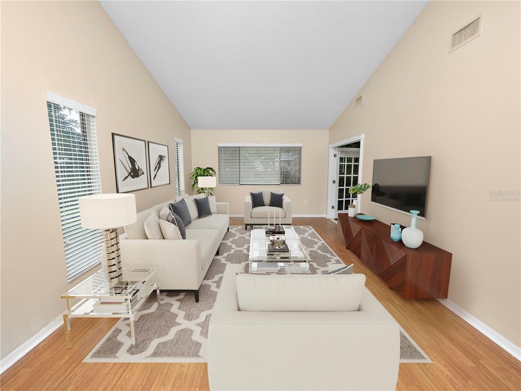 Virtually Staged great room