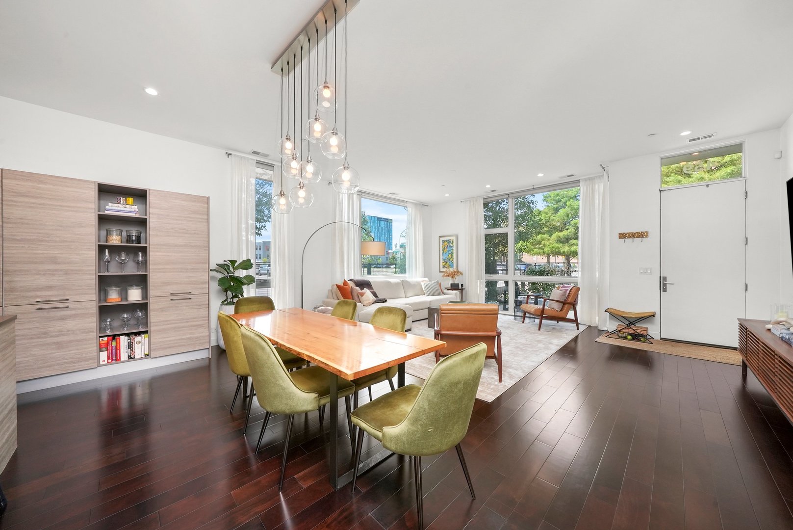 459 West Hobbie Street Chicago, IL 60610 - Photo 13 of 47 a view of a dining room with furniture window and wooden floor