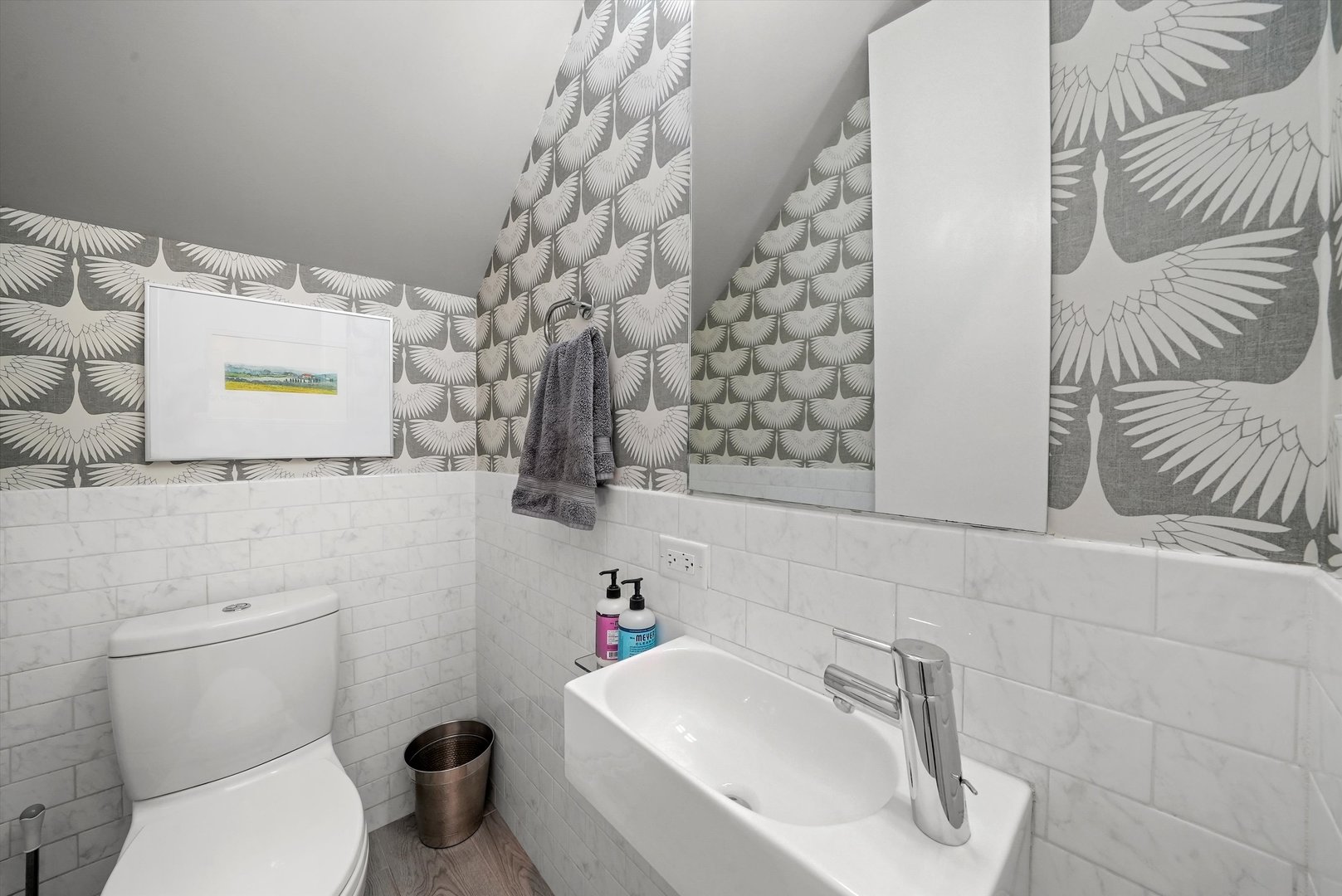 459 West Hobbie Street Chicago, IL 60610 - Photo 18 of 47 a bathroom with a sink toilet and shower
