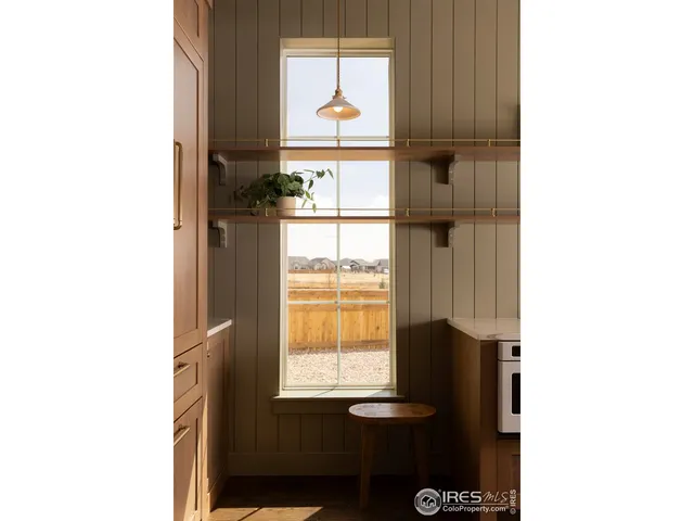 a view of a window and a kitchen