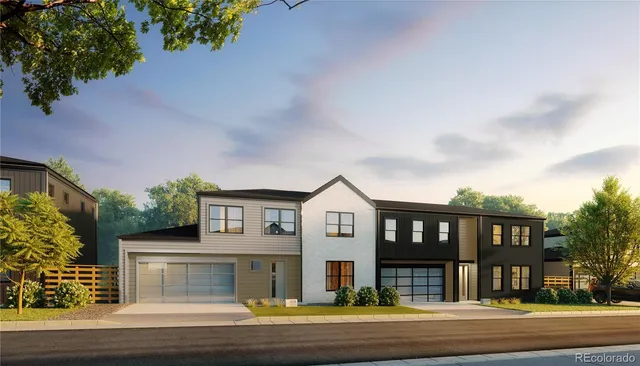 a front view of a house