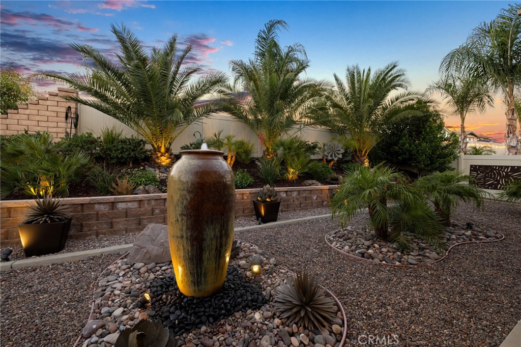 29981 Western Front Drive Menifee, CA 92584 - Photo 49 of 74 a view of a backyard with potted plants