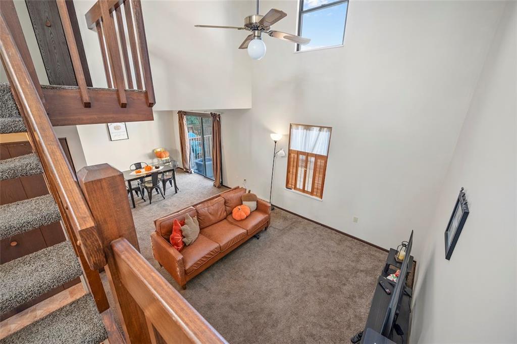 1109 Old Farm Road Lawrence, PA 15055 - Photo 16 of 28 Looking into the Living/Dining area from the Staircase landing