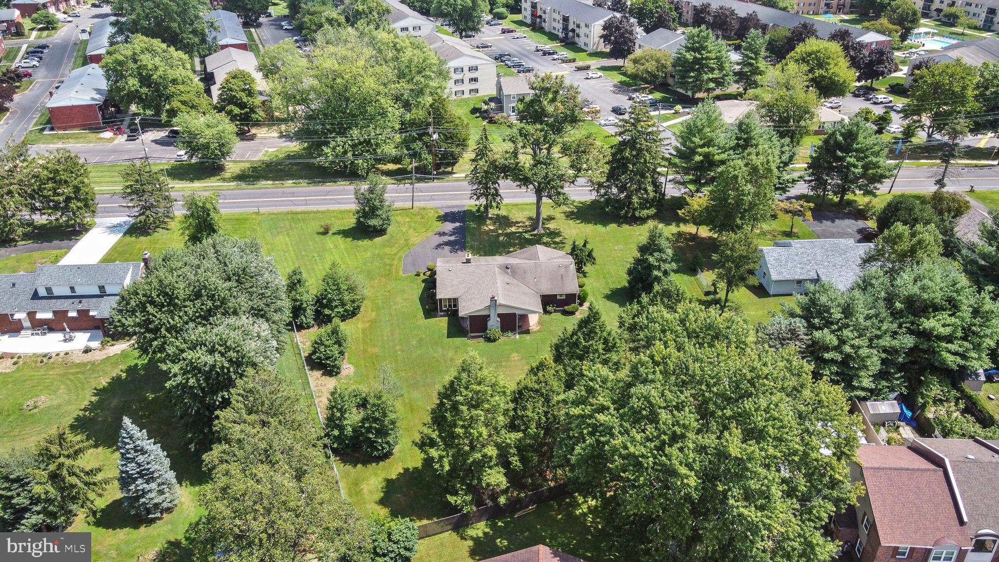 1265 Durham Road Langhorne, PA 19047 - Photo 32 of 34 Aerial of the 1+ Acre Lot