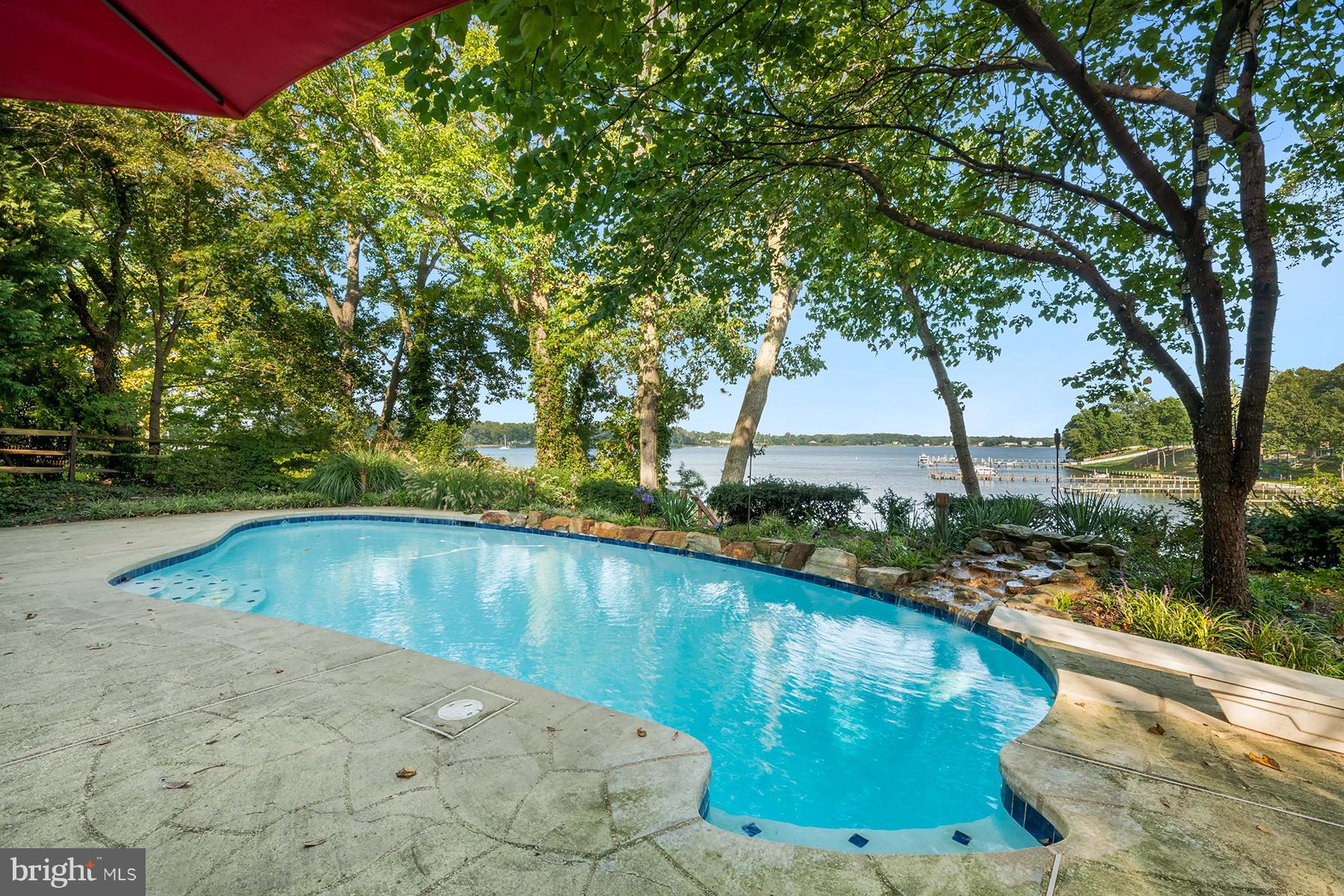 65 Slama Road Edgewater, MD 21037 - Photo 3 of 27 View to the water from the pool
