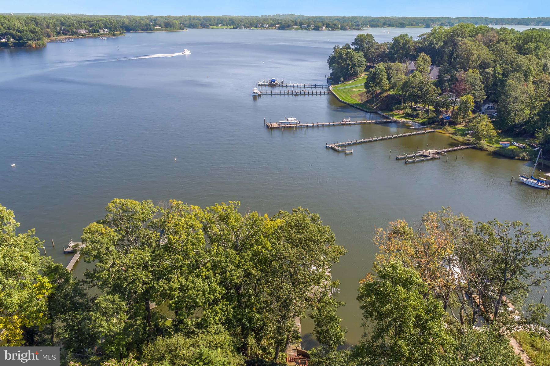 65 Slama Road Edgewater, MD 21037 - Photo 25 of 27 Aerial view over the property down the South River