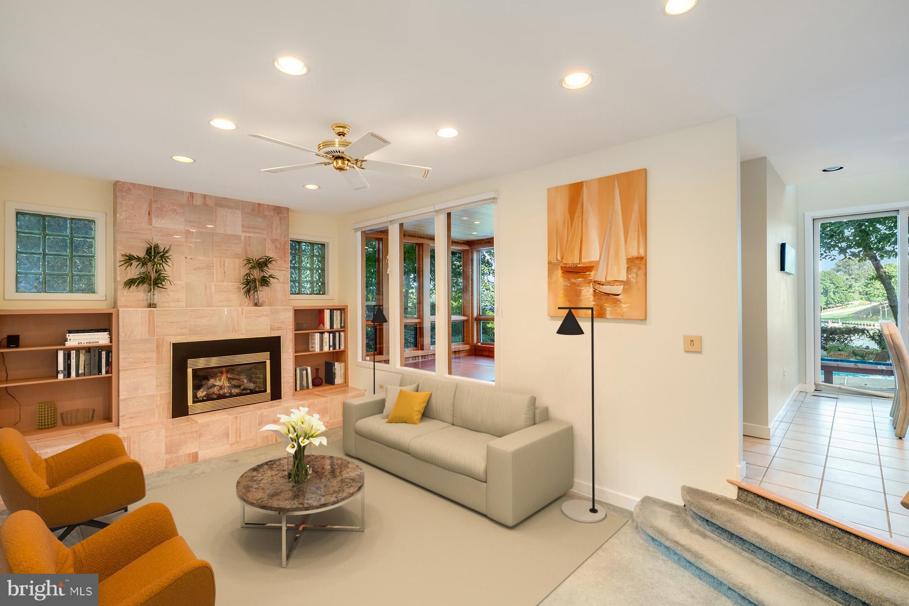 65 Slama Road Edgewater, MD 21037 - Photo 6 of 27 Living Room has a gas fireplace