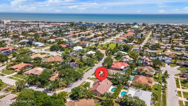 an aerial view of a city