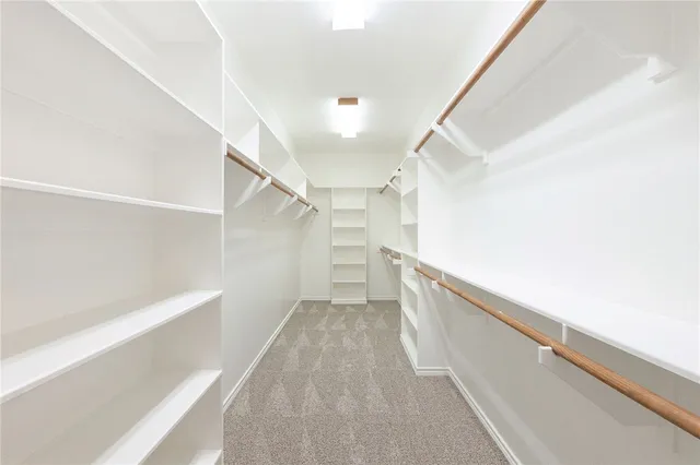 a view of a walk in closet