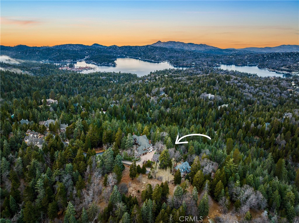 29162 Bald Eagle Ridge Road Lake Arrowhead, CA 92352 - Photo 65 of 69 a view of a lush green hillside and a houses
