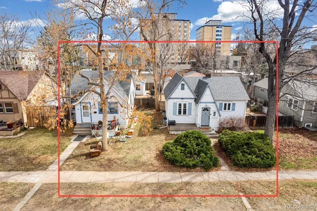 an aerial view of city