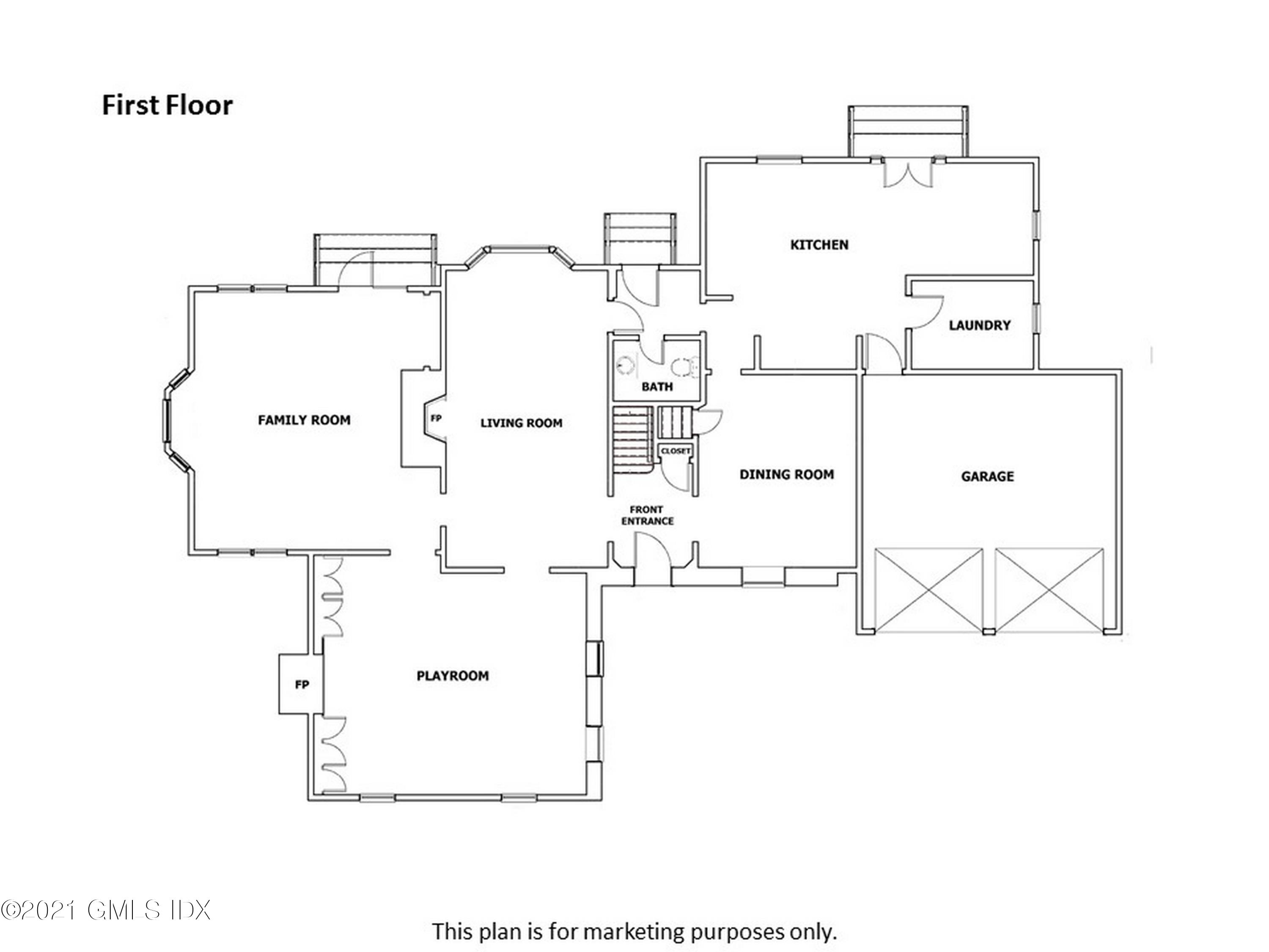 3 Random Road Old Greenwich, CT 06870 - Photo 26 of 28 a picture of floor plan