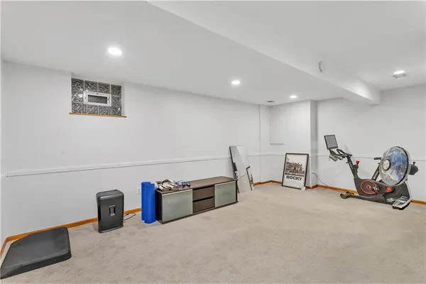 a room with furniture