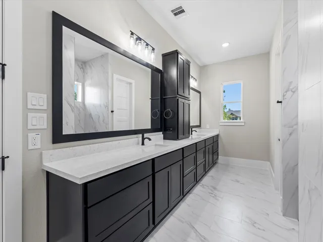 a aerial view of a house with a big yard