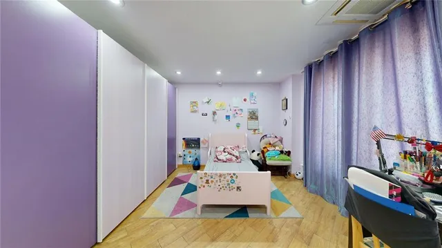 a view of kitchen with stainless steel appliances granite countertop counter space a sink and a large window