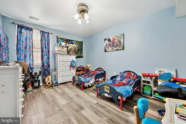 a play room with toys