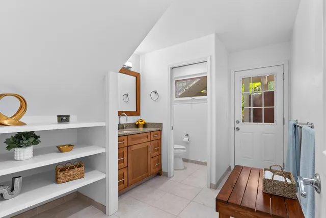 a room with storage and utility