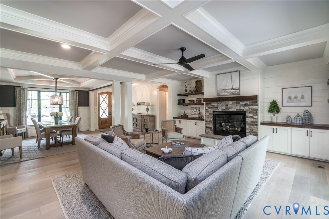 0 Perkinsville Road Maidens, VA 23102 - Photo 39 of 46 a living room with furniture a fireplace and a large window