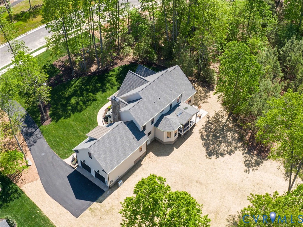 0 Perkinsville Road Maidens, VA 23102 - Photo 44 of 46 an aerial view of a house with a yard and trees