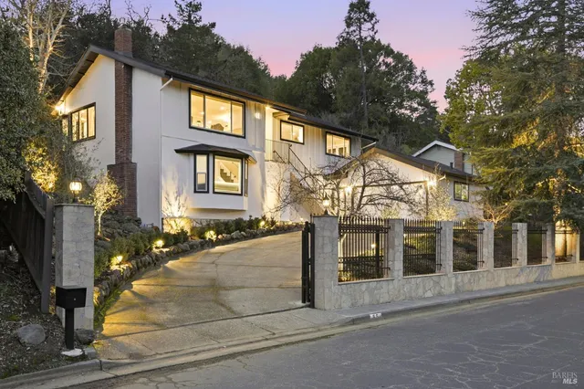 a front view of a house