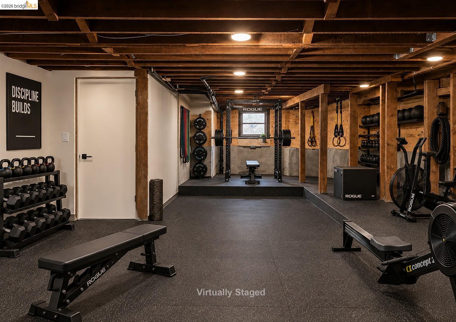 1668 Arch Street Berkeley, CA 94709 - Photo 64 of 78 Exposed wood beam ceiling with recessed lighting