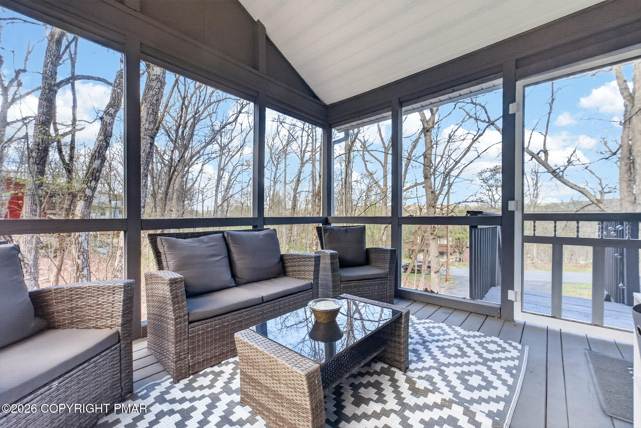 3166 Cherry Ridge Road Bushkill, PA 18324 - Photo 30 of 43 Screened Porch View 2