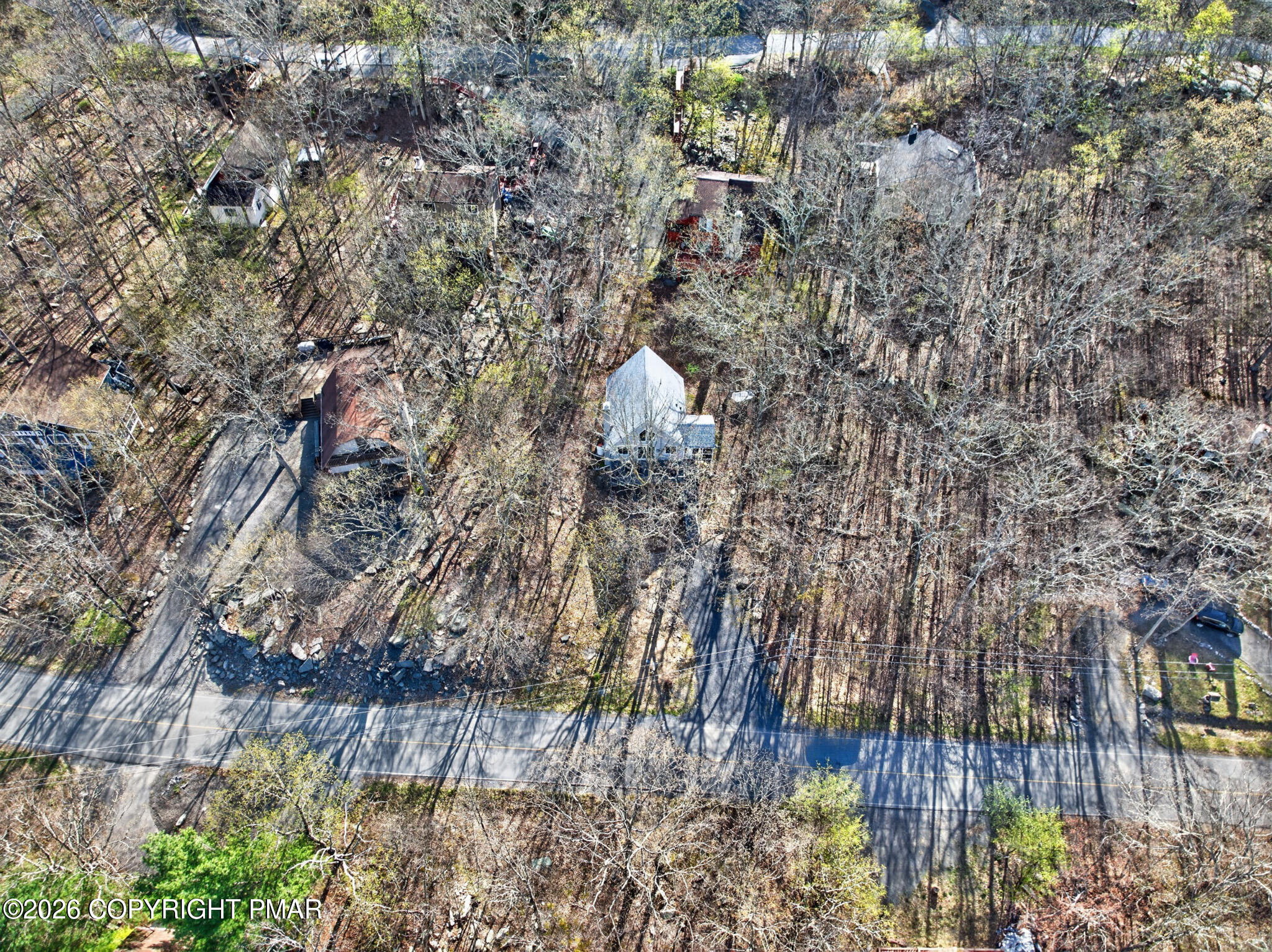 3166 Cherry Ridge Road Bushkill, PA 18324 - Photo 6 of 43 Aerial Lot View