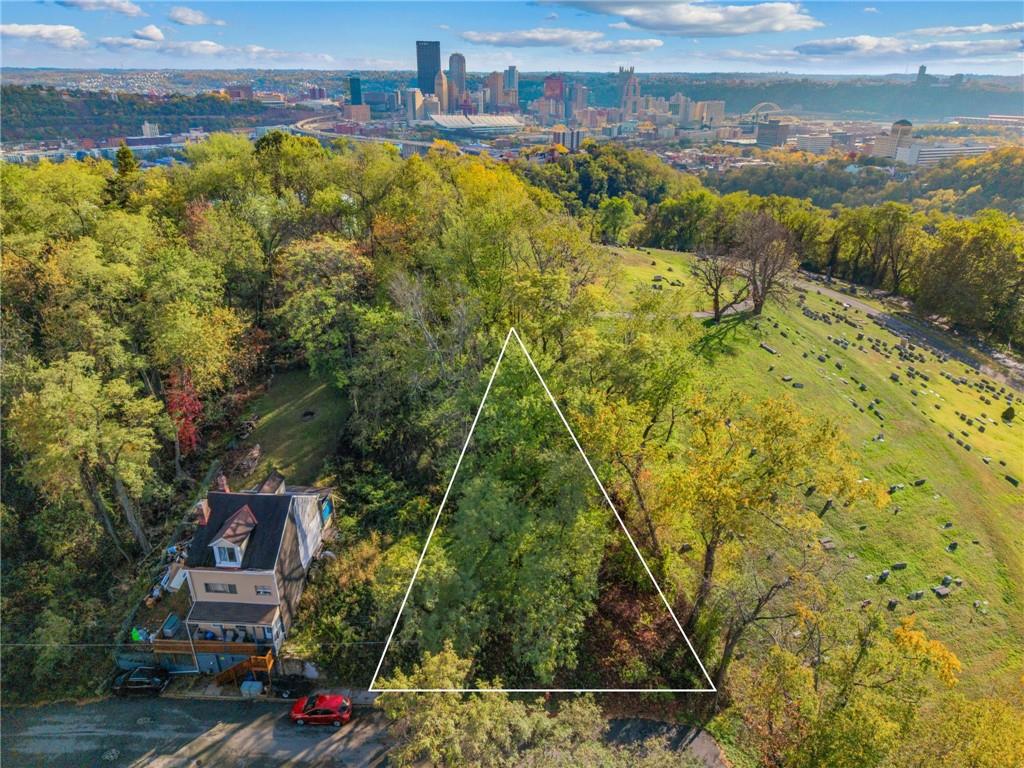a view of outdoor space and city view