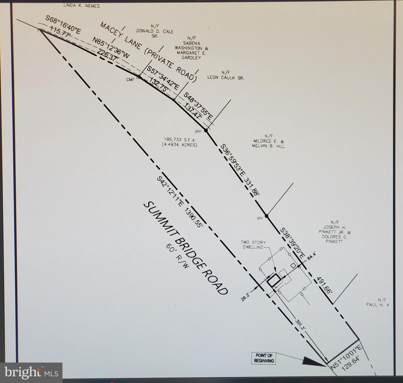 6147 Summit Bridge Road Townsend, DE 19734 - Photo 6 of 25 picture of property lines