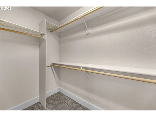 a close view of closet