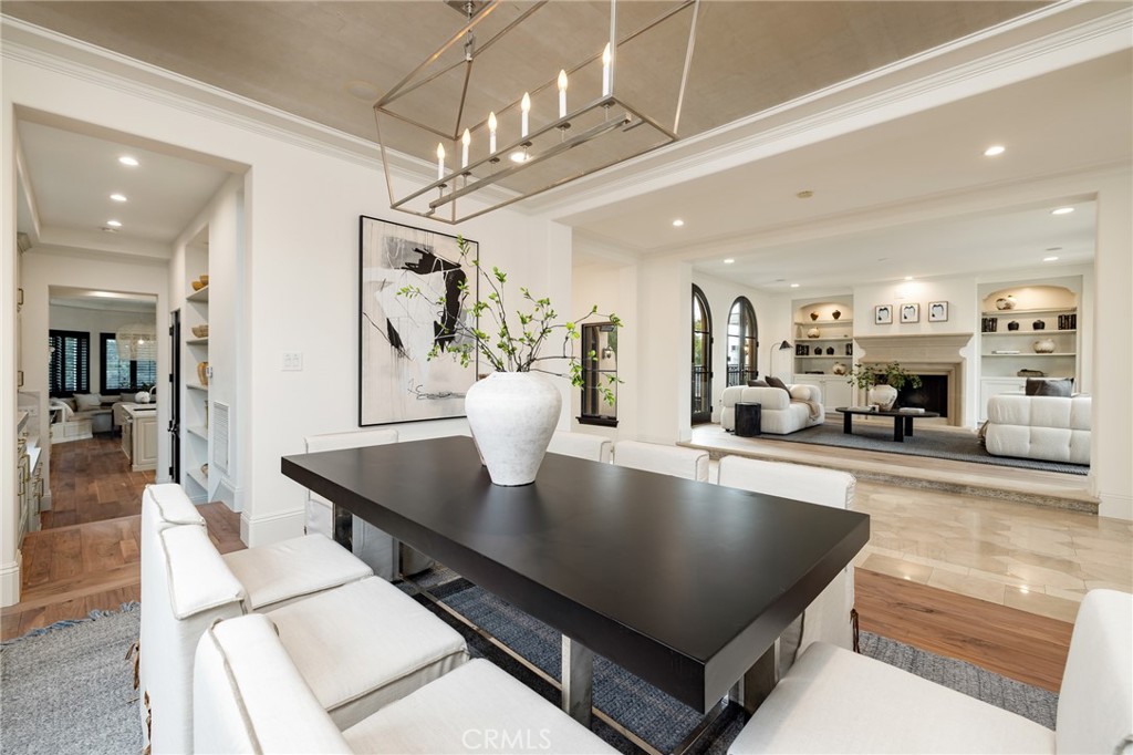 624 14th Street Manhattan Beach, CA 90266 - Photo 12 of 75 a living room with stainless steel appliances furniture a rug and a kitchen view