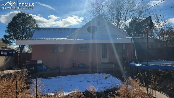 a backyard of a house