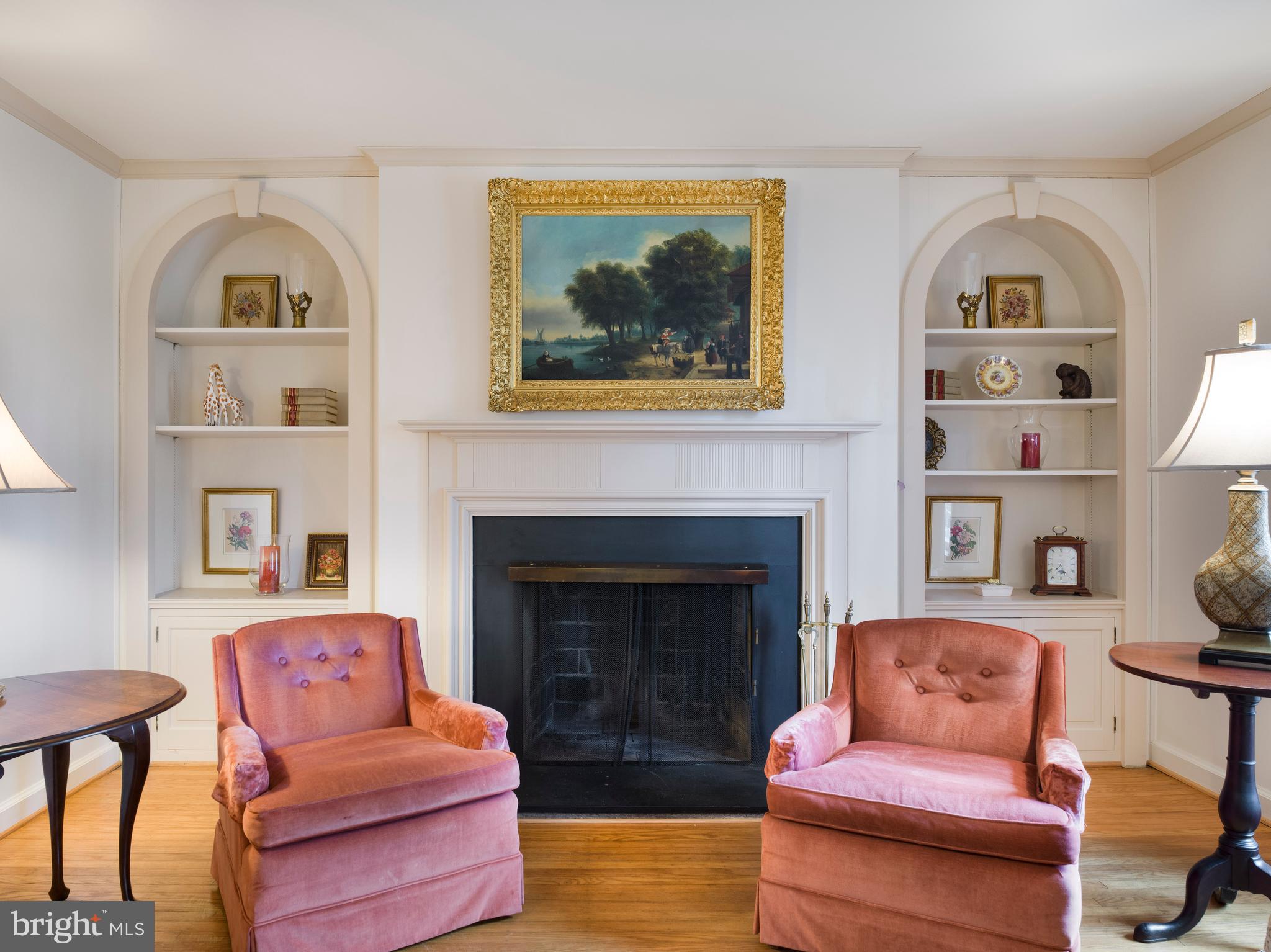 34 Ridgewood Road Wayne, PA 19087 - Photo 5 of 28 a living room with furniture and a fireplace