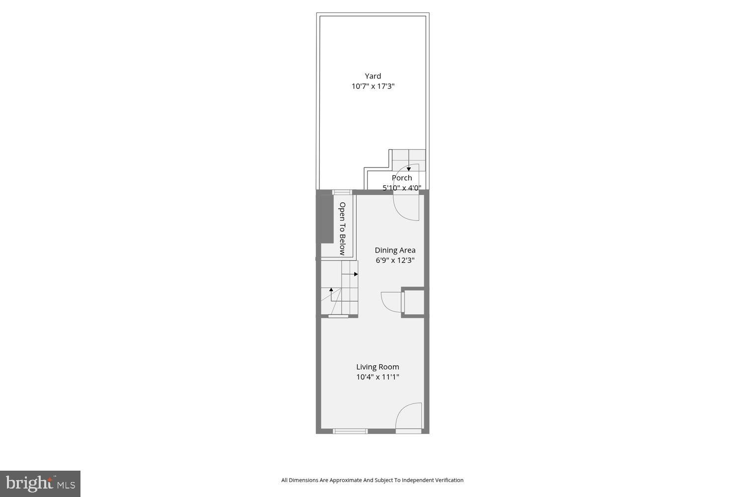 649 Dover Street Baltimore, MD 21230 - Photo 23 of 25 a view of a hallway with a large window