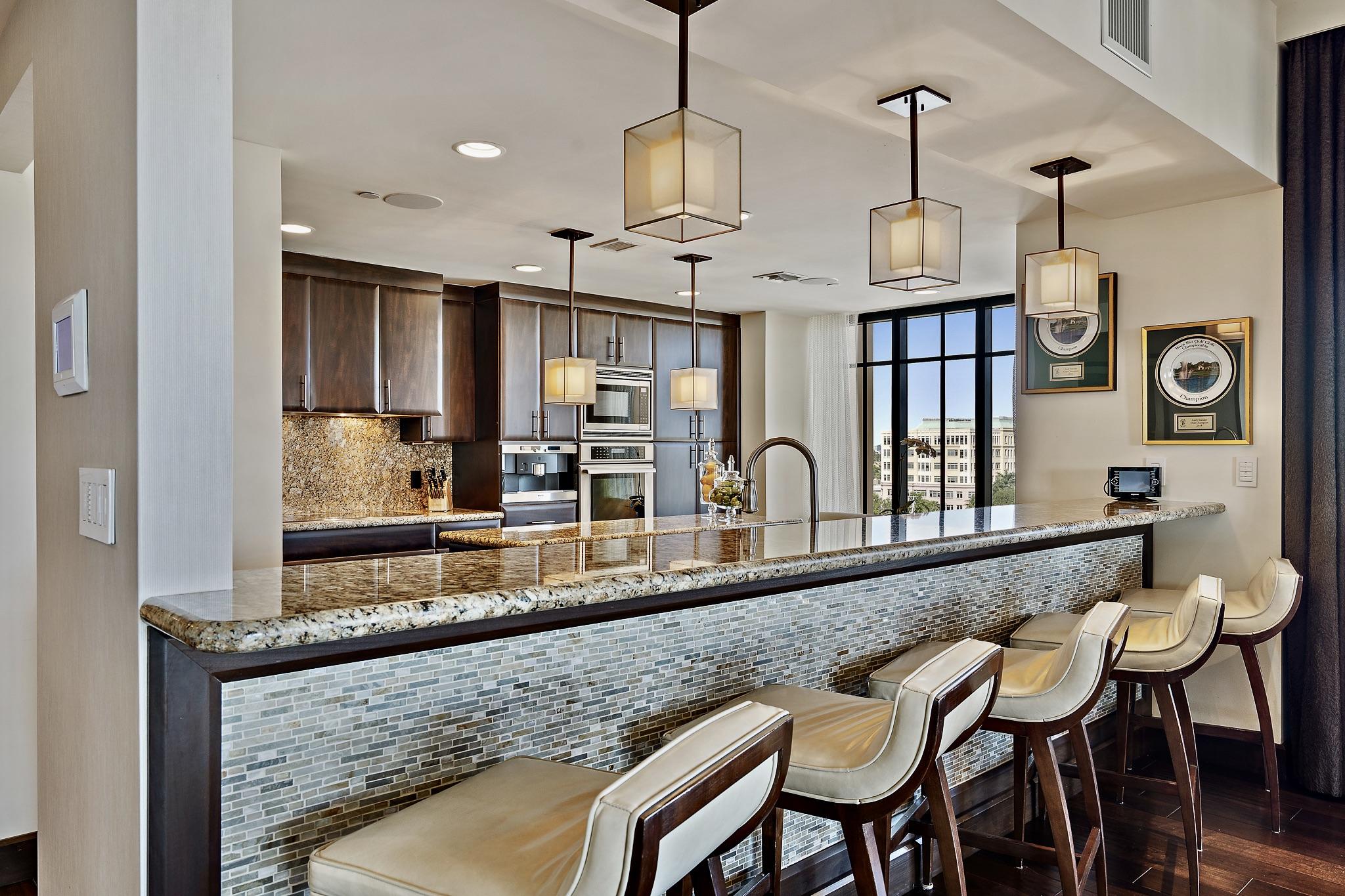 200 East Palmetto Park Road, Unit 806 Boca Raton, FL 33432 - Photo 12 of 76 Full Lenght Bar Seating for 5!