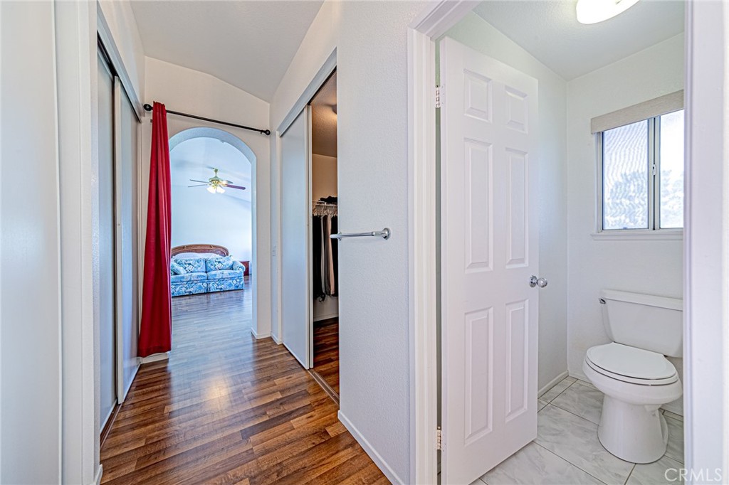 5423 Canmore Court Riverside, CA 92507 - Photo 29 of 58 a bathroom with a toilet and a shower