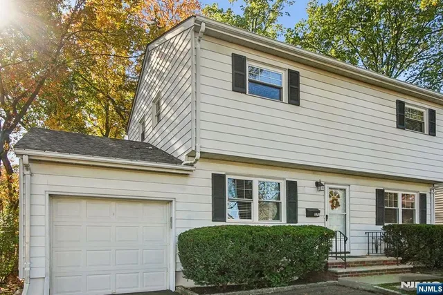 a view of a house with a small space