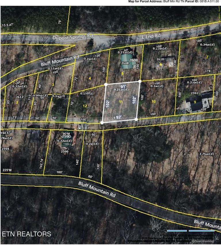Lot 11 Bluff Mtn Road Sevierville, TN 37876 - Photo 14 of 15 aerial view