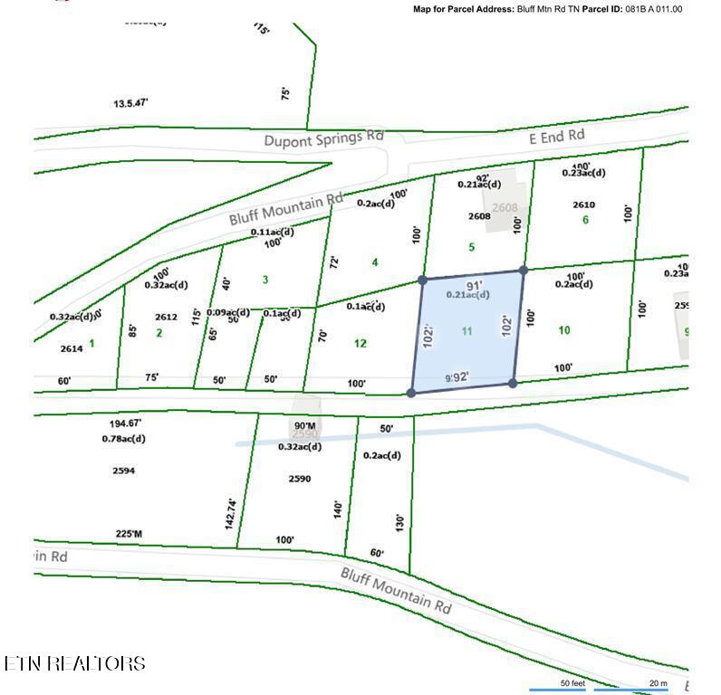Lot 11 Bluff Mtn Road Sevierville, TN 37876 - Photo 15 of 15 plat map